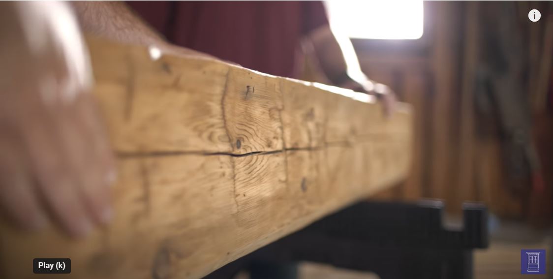 How to install a reclaimed wood fireplace mantel beam