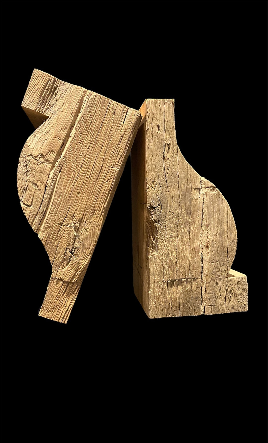 Reclaimed Barn Wood Corbels for Reclaimed Wood Mantels